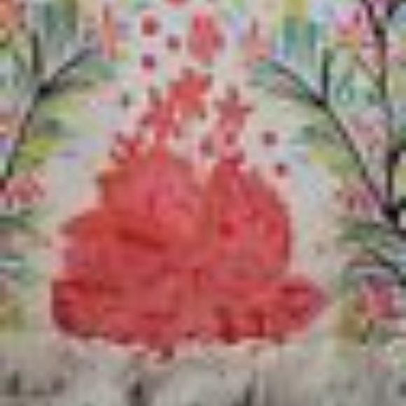 Girls Sz 7/8 BAXTER & BEATRICE Floral/Stripe Long Sleeve Dress with Lace Hemline - Picture 5 of 5